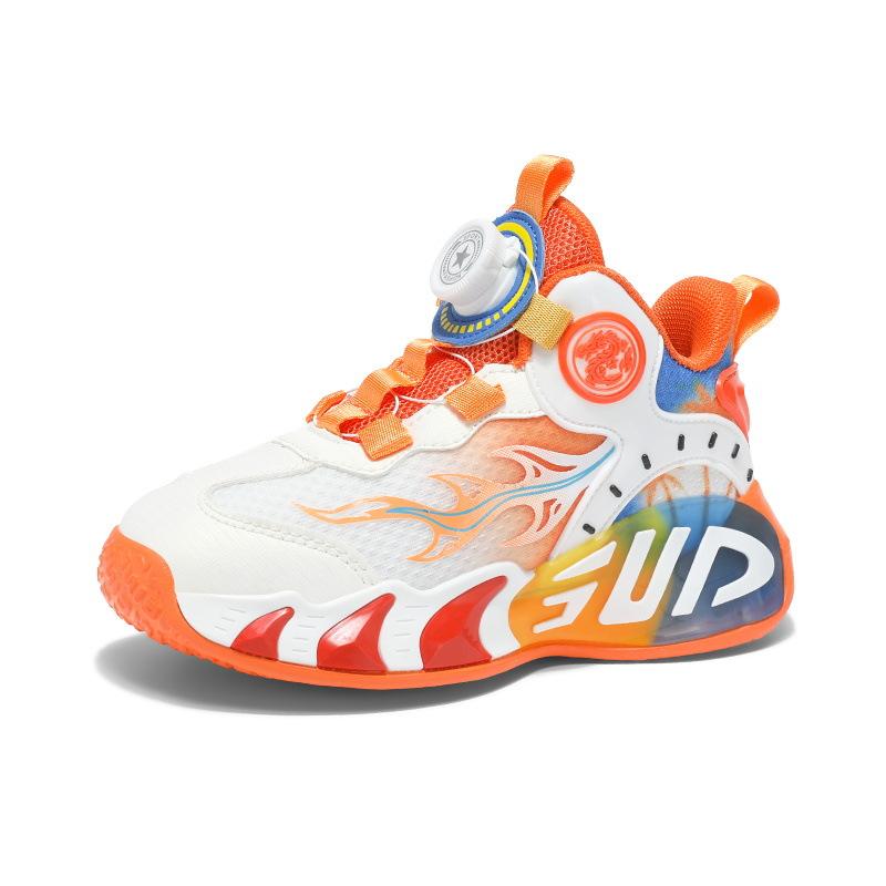 2025 lato nowe buty chłopięce antypoślizgowe i odporne na zużycie buty do koszykówki buty sportowe dziecięce buty do biegania z siateczki dla dzieci w wieku średnim i starszym