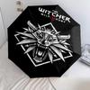 Witcher: Dark Warrior Automatic Umbrella - Suitable Travel Outdoor Portable Umbrella Birthday Gift Daily Essentials