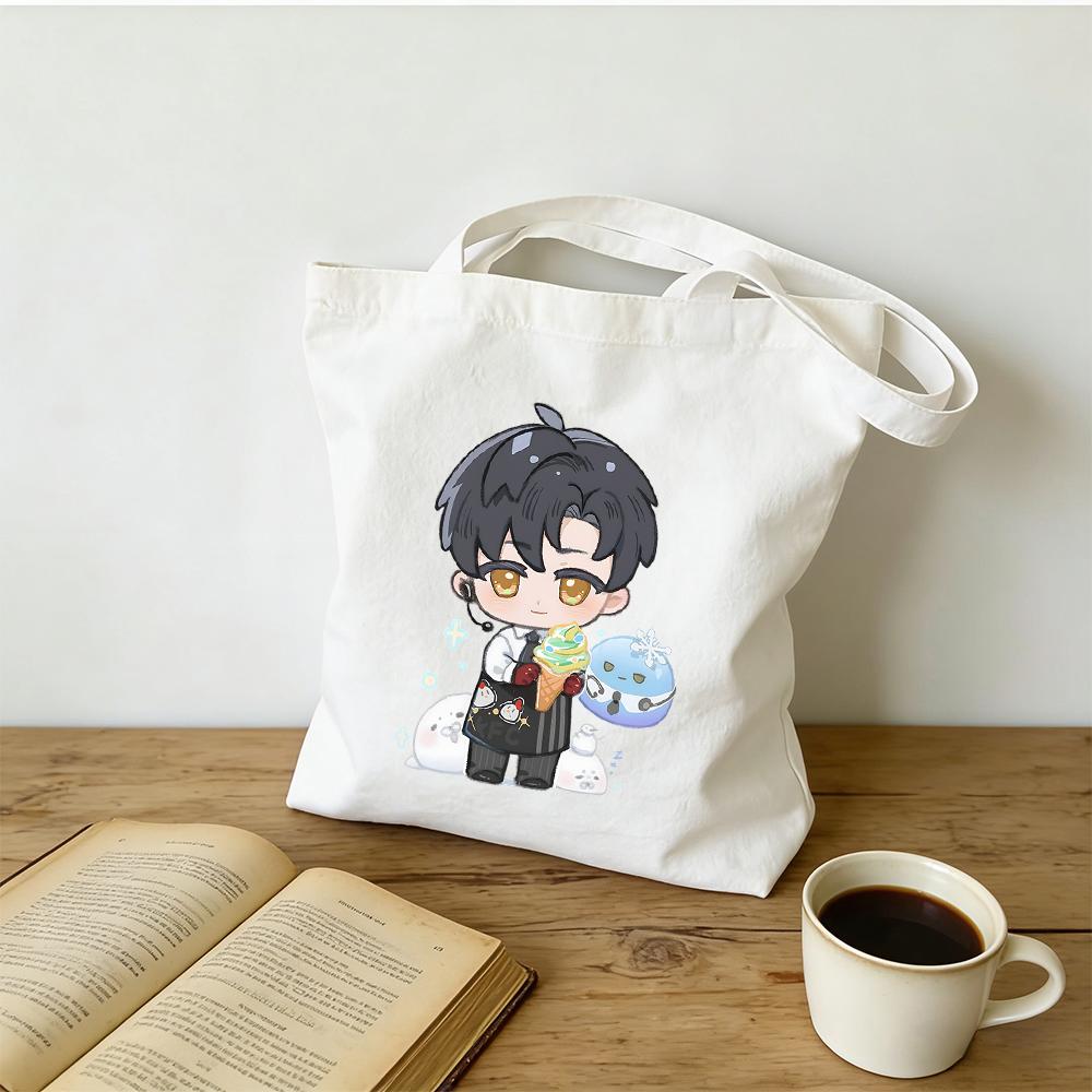 2026 Love and Deepspace Cartoon Zayne Stage Canva Bag 30x35/35x40CM Anime Cosplay Cute Printed Shoulder Handbag Fans Gift