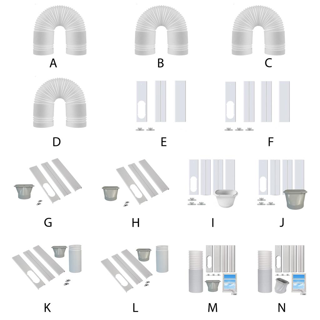 130/150mm Rozšiřovací potrubí pro ventilaci Teleskopická flexibilní hadice pro odvod vzduchu klimatizace Příslušenství Ventilační hadice pro mobilní klimatizaci
