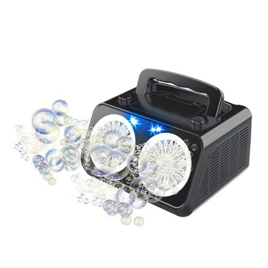 Seifenblasenmaschine für Kinder Hohe Leistung Wiederaufladbarer Seifenblasenmacher Tragbarer Rotierender Seifenblasenbläser für Drinnen Draußen Hochzeiten Partys