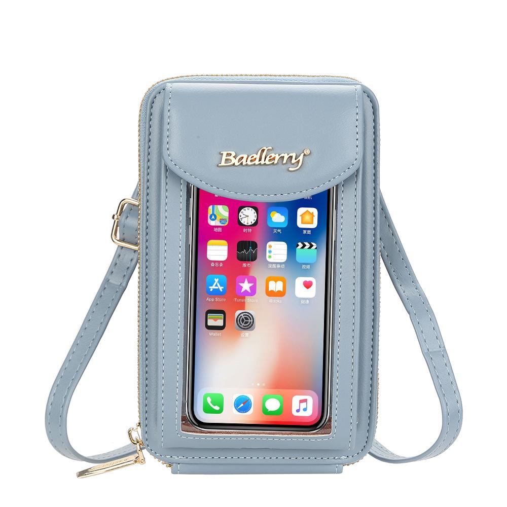 

Baellerry модные сумки на плечо на молнии для женщин из искусственной кожи, прозрачная сумка для телефона с сенсорным экраном, сумки-мессенджеры через плечо 20cm*11cm*5cm