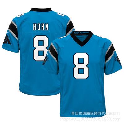 Camiseta infantil NFL Panthers Camiseta de fútbol bordada Panthers al por mayor 22 #McCaffrey 6 #9 #