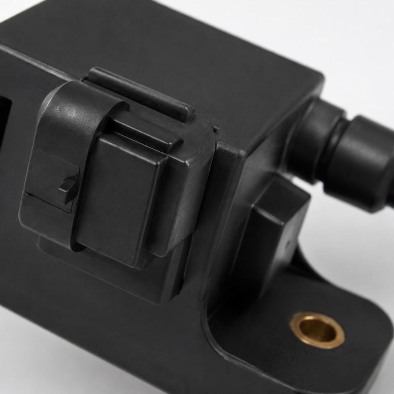 Outboard Ignition Coil 827509T7 for 1996-2007 30-300 Horsepower Applications, with Integrated Lead, Angled Boot and Two Hole Base for Installation