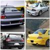 Carbon Fiber Rear Spoiler with Gurney Flap for Mitsubishi EVO 2003-2007