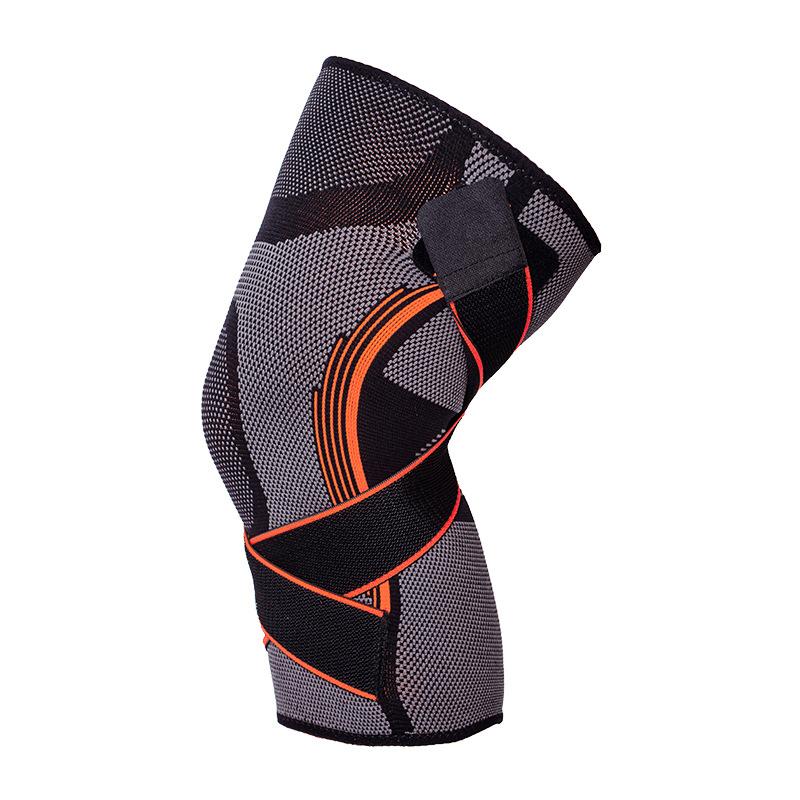 Curea cu o singură presiune pentru alergare Genunchiere din nailon Călărie Fitness Jambiere tricotate din nailon.