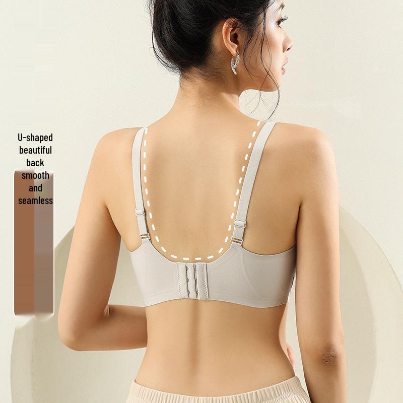 Vcteorai Seamless Support: Spring/Summer Thin Small Bust Bra - Comfortable, Anti-Sagging, Beautiful Back Design