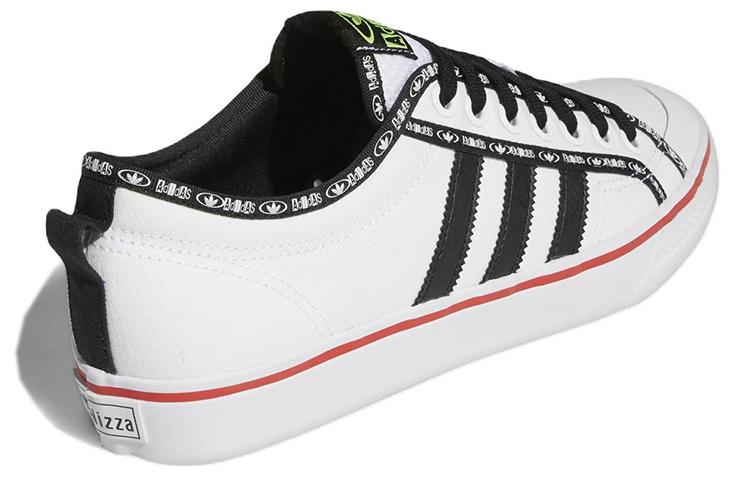 adidas Nizza Low White Black Vivid Red Men's Sneakers