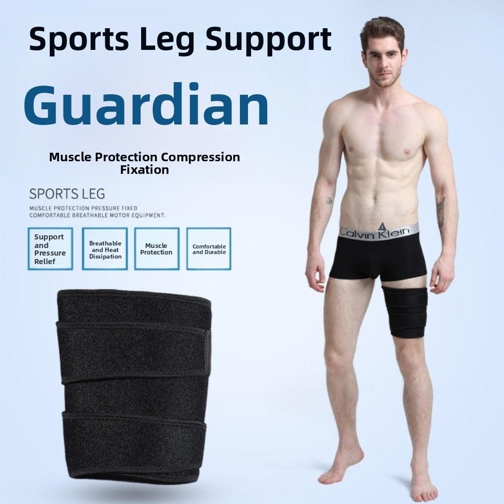 Compression Leg Guards Adjustable Upper Leg Sleeves Hamstring Support Thigh Support  Warmers