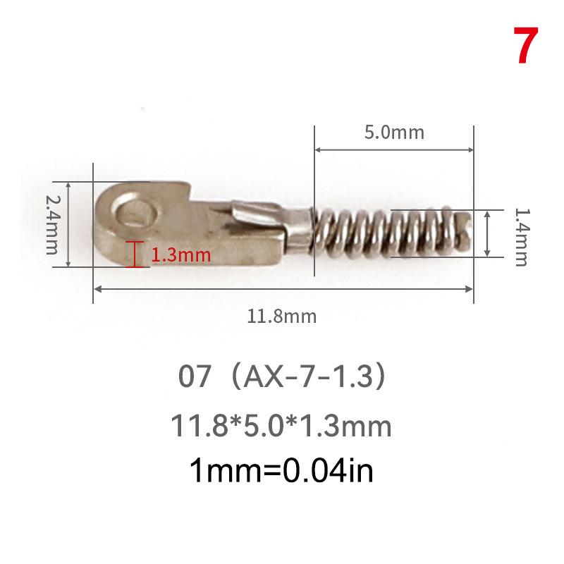 2Pcs Eyeglasses Spring Insert Glasses Repairing Flex Temples Optical Frame Broken Replacement Part Accessory Stainless Steel