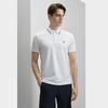 Fila Modern Heritage Simple Solid Color Cool Breathable Versatile Casual Short Sleeve Polo Shirt Men Polo Shirts Standard-White F11M431105FWT