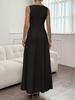 2026 Summer Elegant Women's Sleeveless Pleated Long Dress