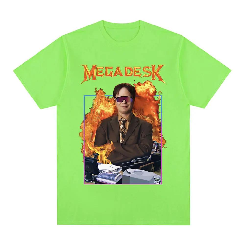 Dwight Schrute Megadesk Michael Scott Homage The Office Tshirt Tv Series T Shirt Unisex Unisex Cotton Casual Short Sleeve TShirts
