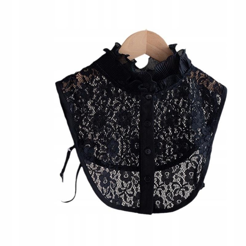 Fake Women' SHIRT Smooth BLACK COLLAR with Elegant Clasp