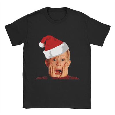 Casual T-Shirt Summer Home Alones Hip Hop T Shirts  Cotton Tee Shirt for Man Awesome Pattern Short Sleeve Tees