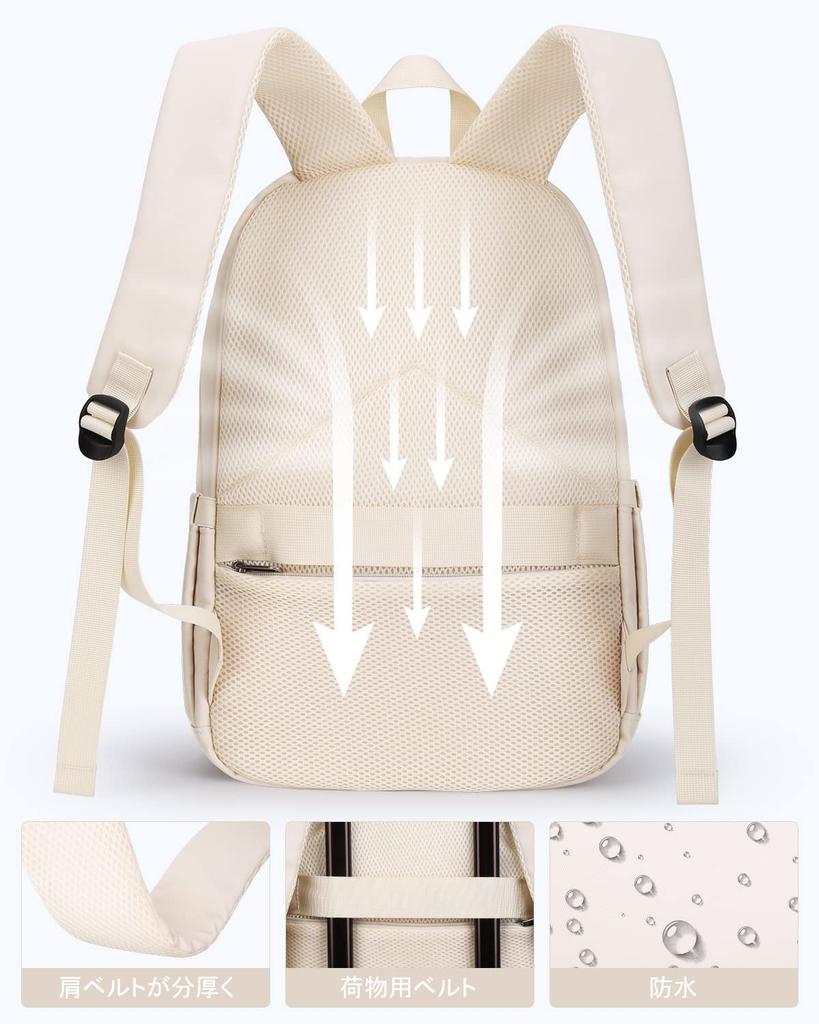 HOMIEE Lightweight School Commuter Adult A4 High School 15 Fits Business Diaper Large Gift Women's Backpack, Bag, Bag, Size, Student, Pockets,