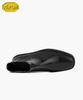 Firenze Atelier [Vibram] Minimal Square Toe Standard Rubber Sole Chelsea Boots 9410 [Black Box]