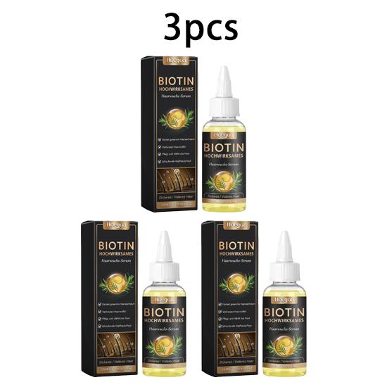 Hoegoa Biotin Hair Care Essence Gently Nourishes the Scalp, Daily Massage Care, Softens Dry Hair, Long-lasting and Smooth 50ml