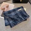 100% Pure Wool Scarf Female Winter Warm Cashmere Shawl Checkerboard Grain Design Couple Accessory Premium Sense Windproof Scarf