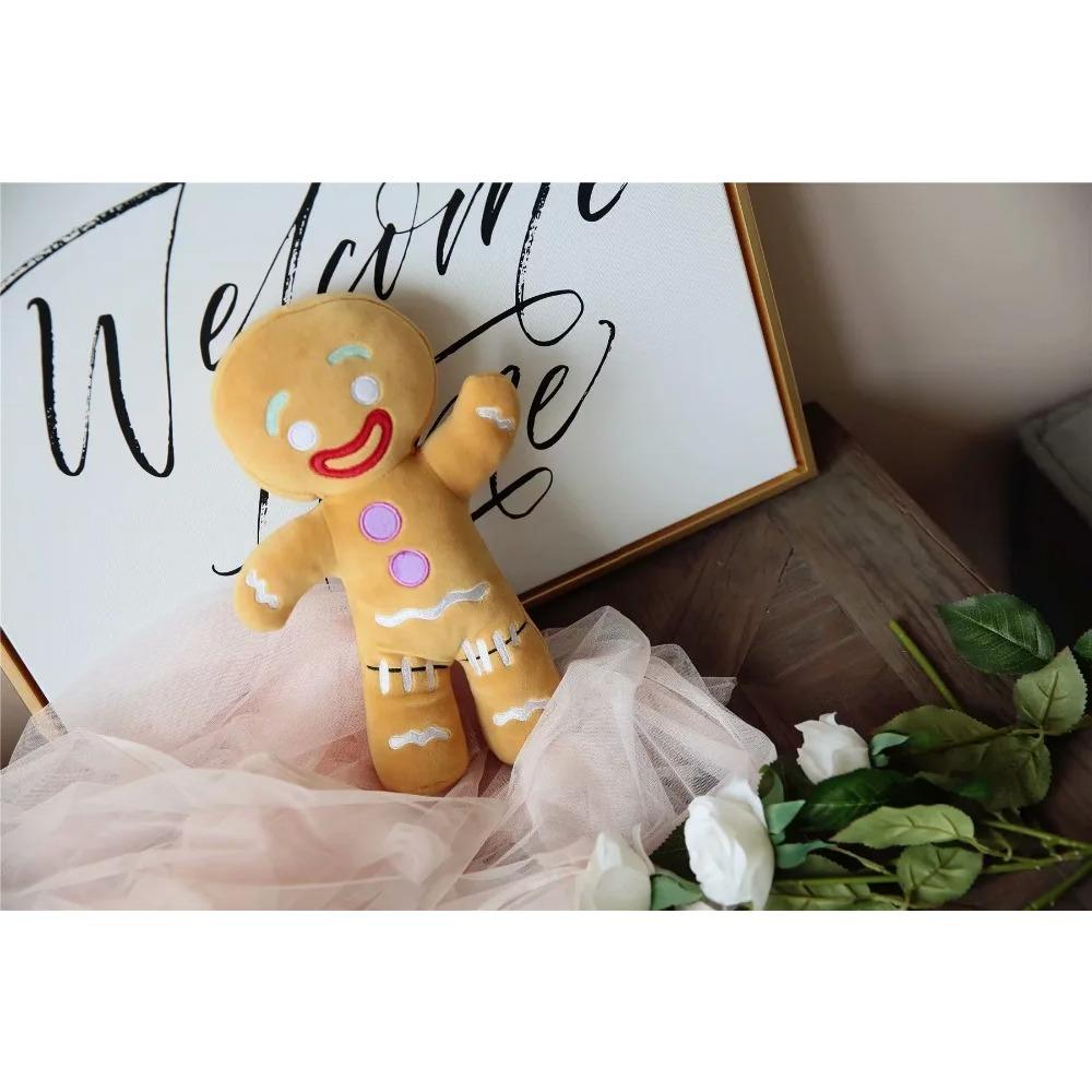 Gingerbread Man Plush Doll Sofa Decoration Cute Cookie Man Stuffed Toys Key Chain Soft Pendant Gifts