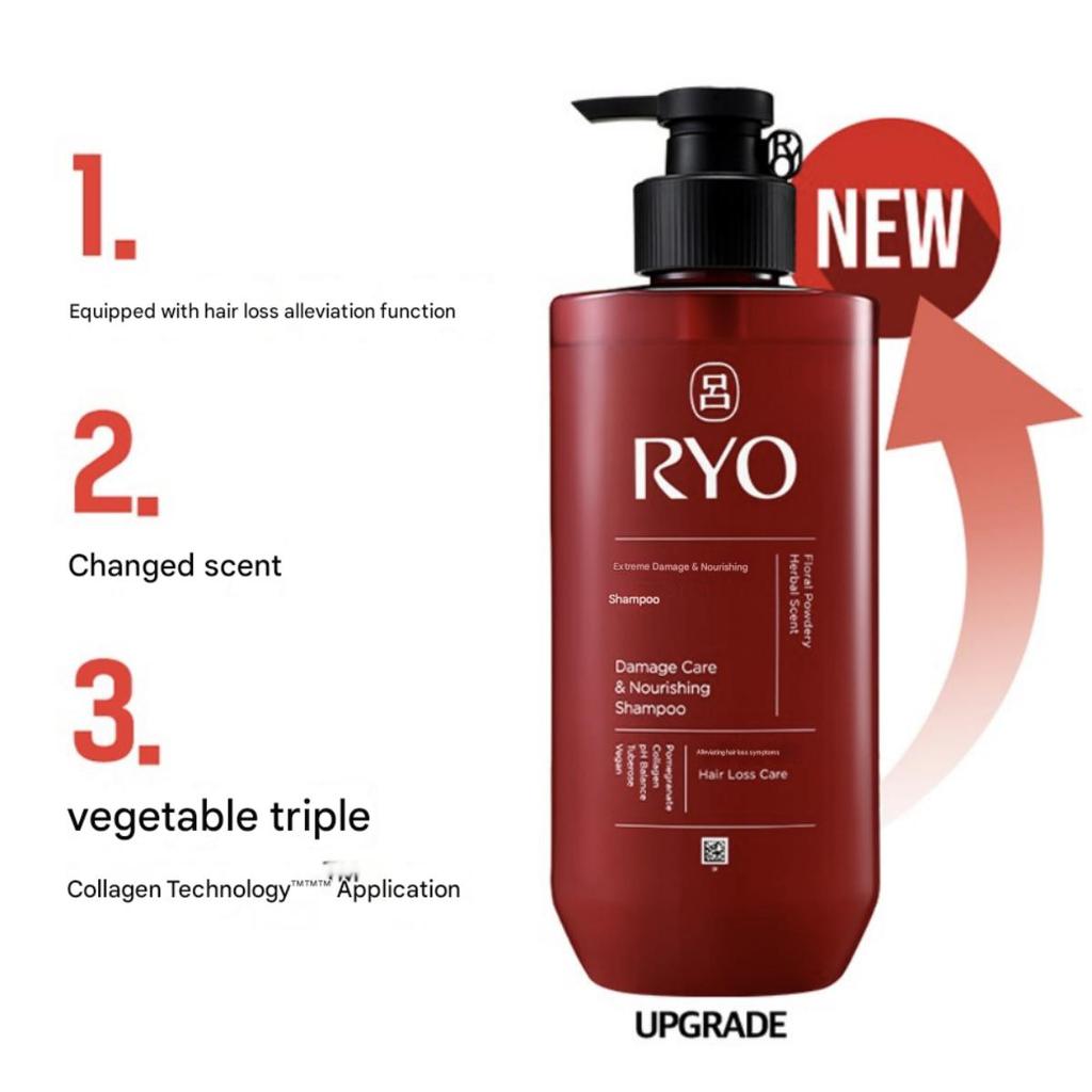[Ryo] Damage Care & Nourishing Shampoo 480ml + Treatment 300ml