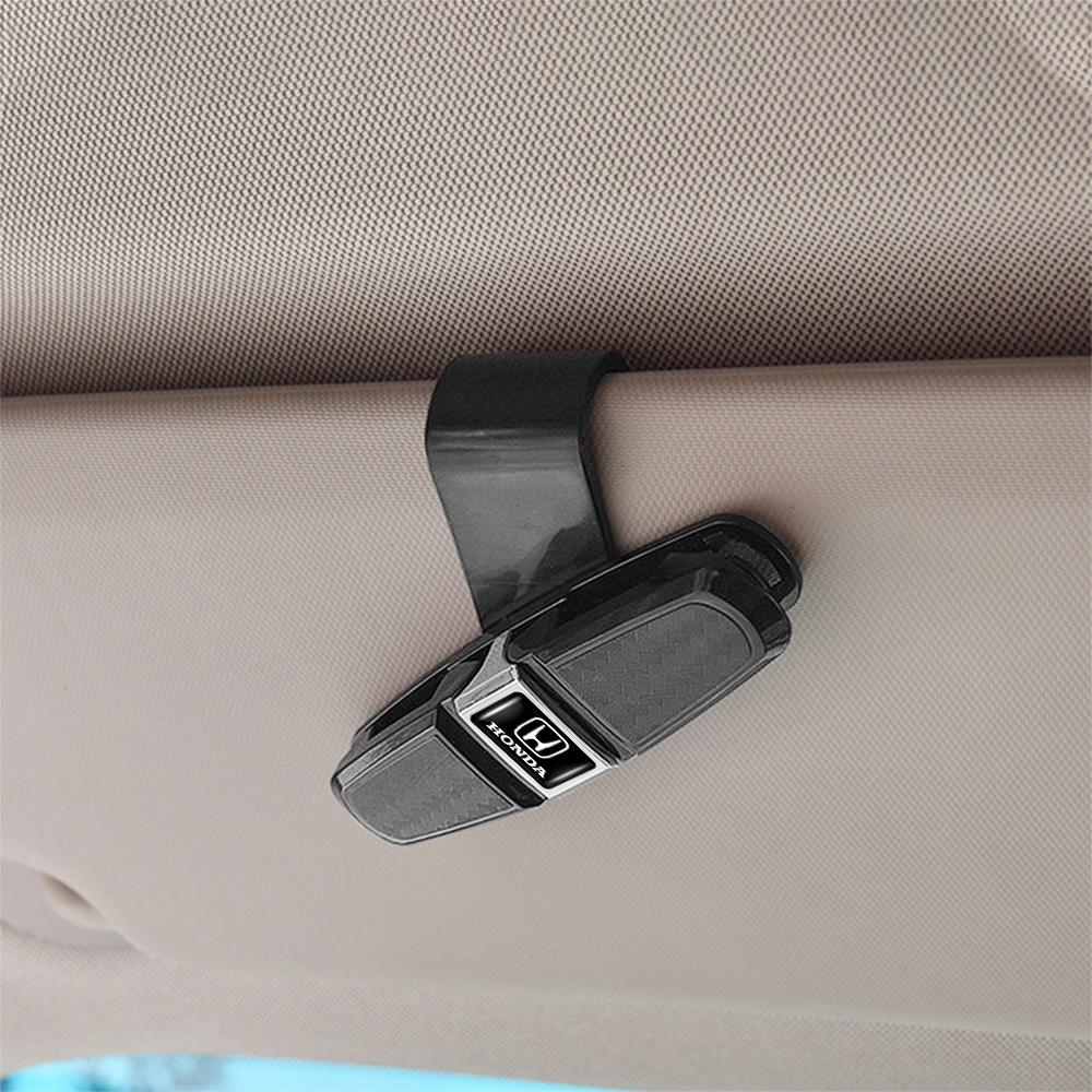 ABS Car Sun Visor Glasses Sunglasses Clip Card Ticket Holder Fastener Universal For Honda Mugen Power Civic Accord Odyssey Jazz CX9