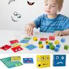 Children's Transforming Face Magic Cube Building Blocks Logic Thinking Training Large Particles Early Education Puzzle Toy
