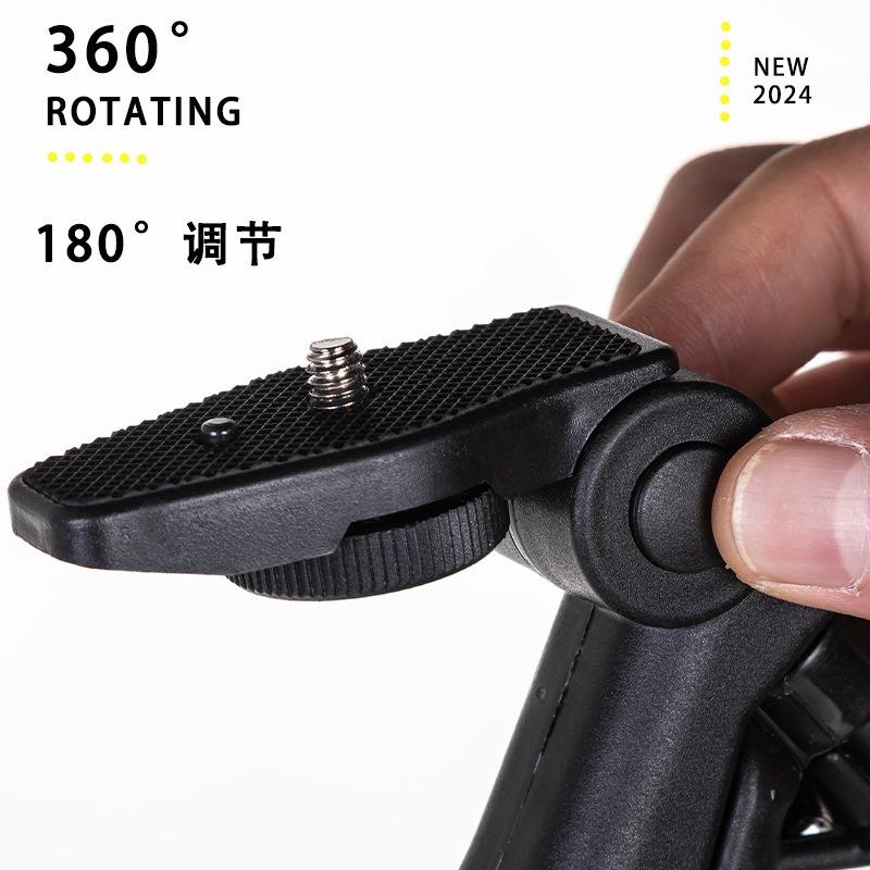 Mobile Phone Clip Stand Camera Beauty Leg Tripod Selfie Foldable Portable Desktop Selfie Light Stand