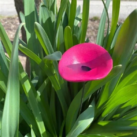 3 Pcs Bee Drinking Cup Butterfly Water Feeder with Glass Beads Bee Water Station with Stake for Garden Pollinators Yard Decor