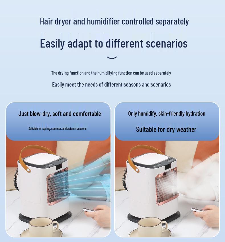 Mini Air Cooler with Water & Ice Spray for Home or Office