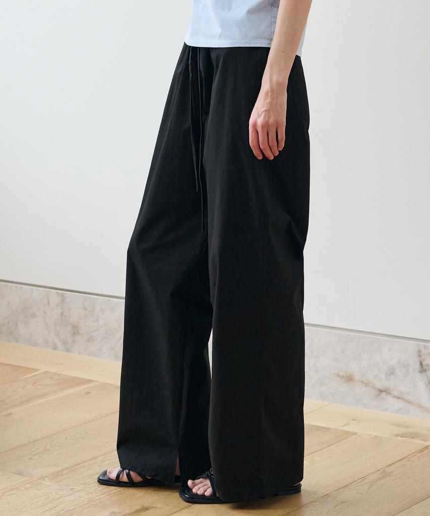Deuloupisumeon Slit Cotton Banding Pants [Ivory]