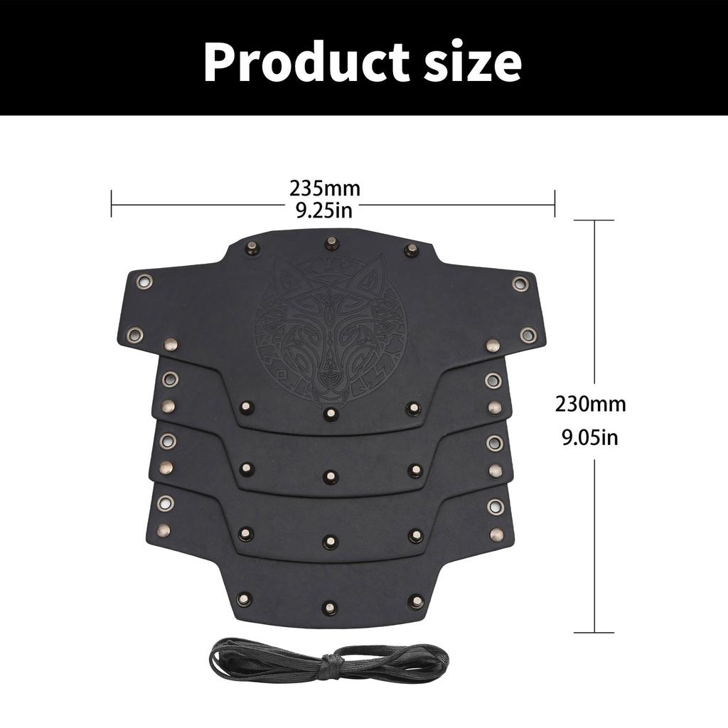 Men Wolf Gauntlet Studs Wristband for Parties, Festivals Industrial Age Costume Brown Medieval Cosplay Gauntlet