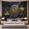 Custom Name Text Tapestry JCB Personalized Polyester Wall Tapestry For Bedroom And Room