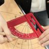 0°-90°Angle Finder for Marking Angle, L-shaped Square Angle Protractor Straight Line Scribe, Woodworking Angle Measuring Tools