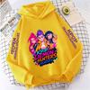 New KPop Demon Hunter Cartoon Girls Hoodies Children's Korean Wave Print Fashion Casual Tops Casual Girls Clothing Warm