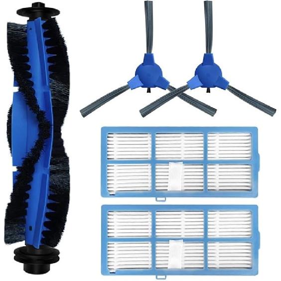 Compatible for Proscenic 850T Robotic Vacuum Cleaner Replacement Kit Mop Pad Replacement Parts Main Side Brush Hepa Filter Accessories(8 Pcs)