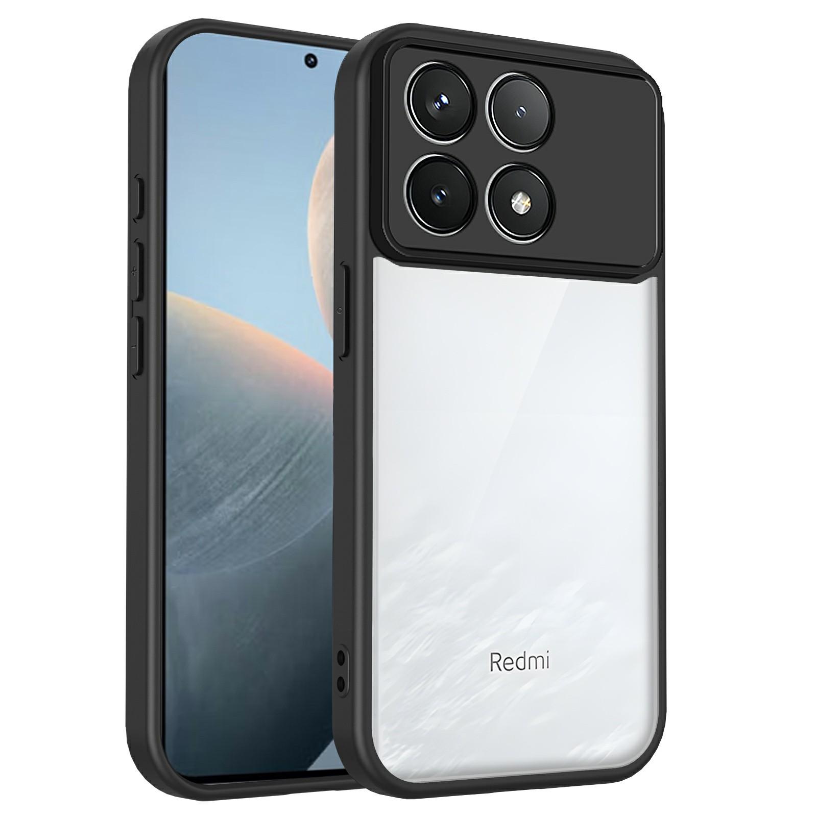 

For Xiaomi Poco F8 Pro/Redmi K90 5G Case Matte Skin Touch Clear PC + TPU Shockproof Phone Back Cover