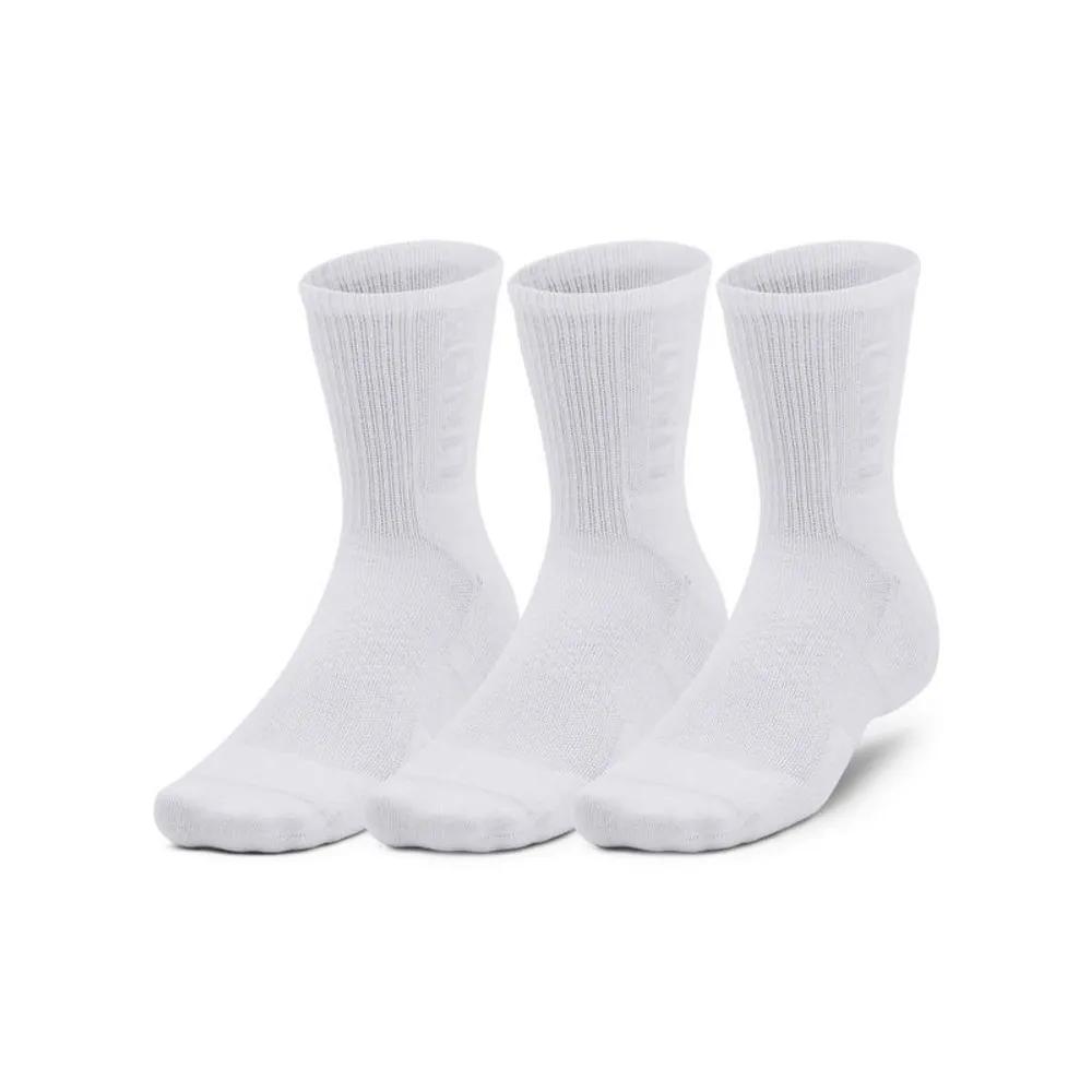 Under Armour 3-MAKER 3-Pack Mid-Crew Socks 1373084-100 207660 M