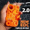 3D Printed Gear Decompression Fun Toy - 5-in-1 Desktop Decoration