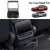 YZ For Tesla Model 3/Y Highland Juniper Armrest Box Rear Air Outlet Organizer Storage Box Cup Dust Cover Car Styling Accessories