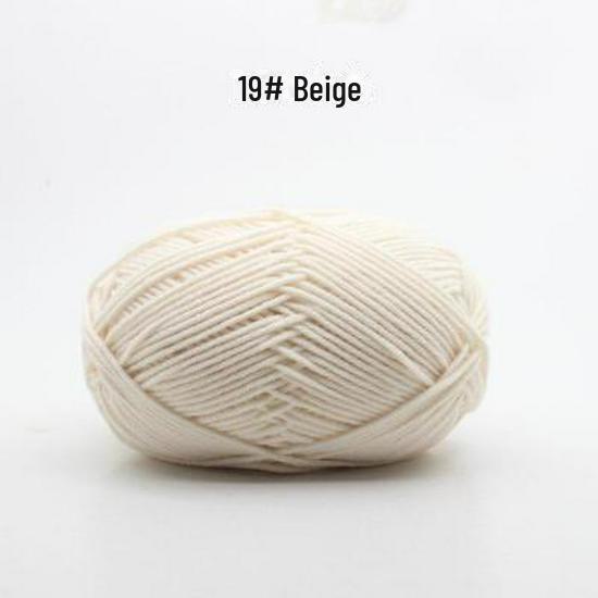 Fir de Bumbac Pieptănat cu 4 Fire pentru Căciulă și Fular Tricotate Manual pentru Bebeluși