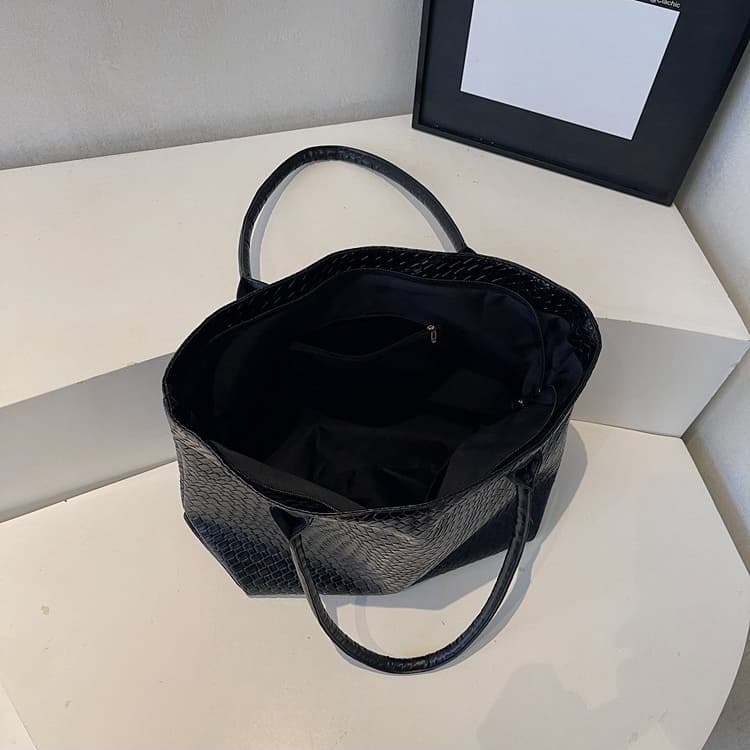 Women's Fashion Versatile PU Large Capacity Tote Bag