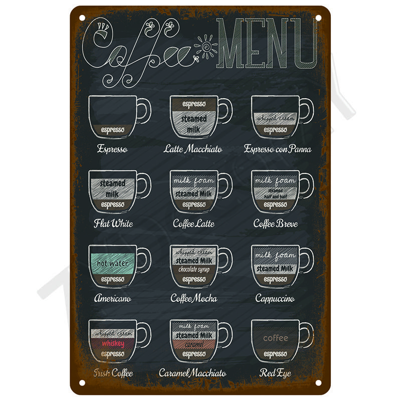 Retro Wall Art Bar Accessories Mancave Tin Sign Room Luxury Home Decor Item Decorations Metal Signs Vintage Metal Plates Post