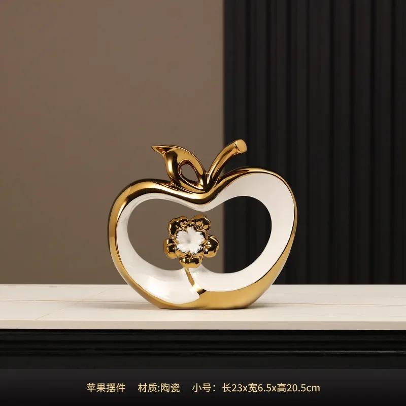 

Фруктовые украшения Ping An, легкая роскошь, элитная домашняя обстановка, новоселье, новый дом, фойе, винный шкаф, тумба под телевизор, яблоко