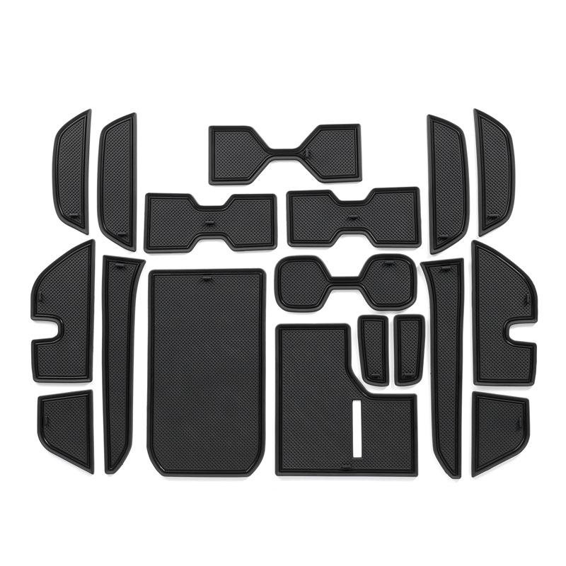 Für 24 Toyota Prado LC250 Anti-Rutsch Türkanalmatte Prado Staubmatte Becherhalter Aufbewahrungsmatte