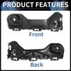 Bumper Support Bracket, Right Side Front Bumper Retainer Bracket Hold Mount No.BT4Z17C947A for Ford Edge 2011-2014 ABS Plastic Black, 1 Pc