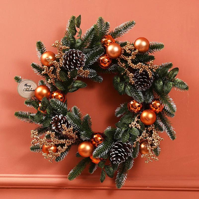 Christmas Decoration Christmas Tree Wreath Rattan Horn Door Wall Hanging Hotel Shopping Mall Scene Arrangement Pendant