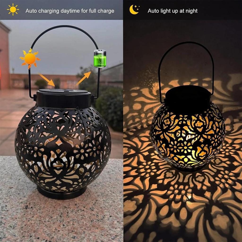 Solar Light Iron Art Hanging Light Led Outdoor Lights Street Walkway Plug String Lighting Pathway For-Decoration Decor Lanscape