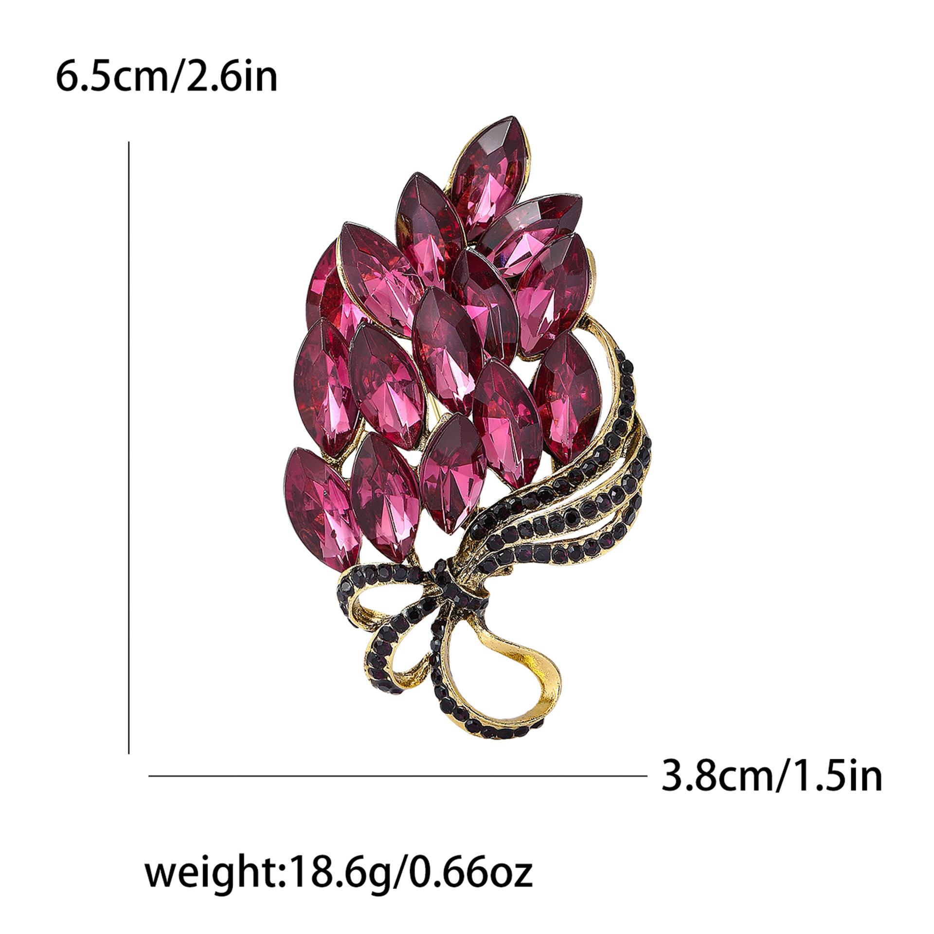 

Модный креативный ретро сплав горный хрусталь букет брошь высокого класса темперамент женский костюм пальто корсаж ювелирные изделия булавка