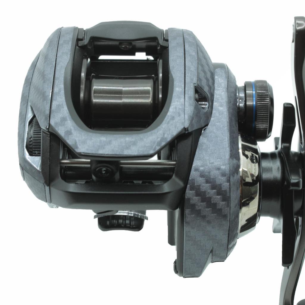 CUSTOM Custom Decal for YOROI 23SLX DC Baitcasting Scratch Protection SEAT.JP Reel, (Silver, Left-Handed)